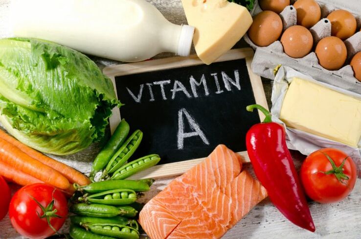 vitamin A i produkter for potens